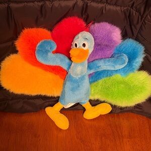 NBC Mascot Colorful Plush Peacock Stuffed Plush with Tush Tag